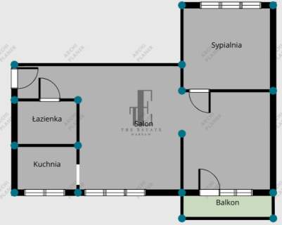 Mokotów 3 pokoje Balkon Klimatyzacja