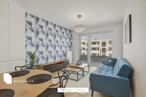 Nowoczesny apartament, 2 pokoje z balkonem