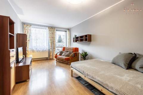 kawalerka rozkład balkon opcja 2 pokoi