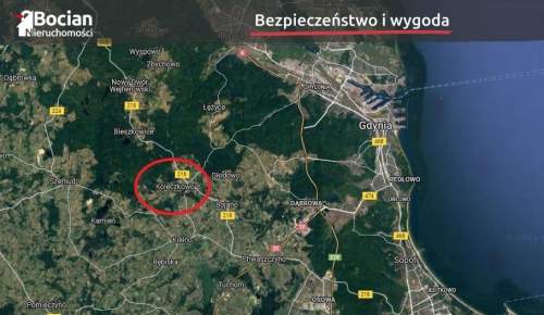 Malownicza działka z dobrym dojazdem do Gdyni 
