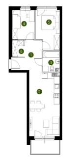 3 pokoje 54m2 20 min Centrum, RABAT 196tys 