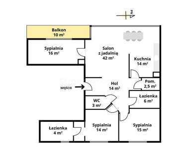 Apartament przy Metro Wilanowska panorama miasta