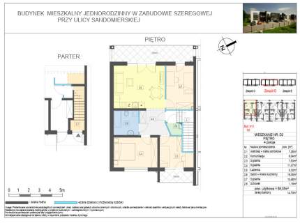 Apartament 68,35 m2 ul Sandomierska kameralnie