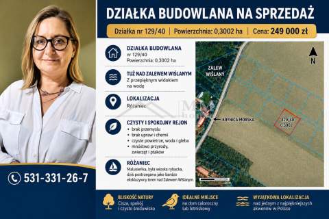 Działka budowlana w Różańcu.