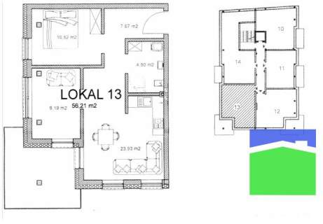 Pabianice 56,21 m2 z balkonem południe - zachód