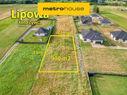 Piękna, widokowa, budowlana 900 m2 w Lipowej