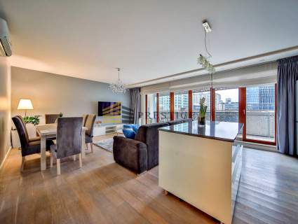 Oxygen residence Browary Warszawskie Widok na City