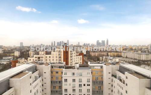 Designerski apartament z widokiem na panoramę Wars