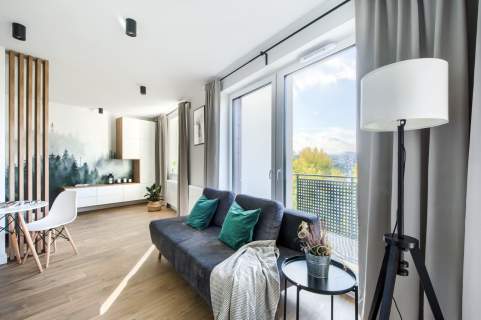 Przestronne studio 35,5 m z tarasem Służewiec, Warszawa