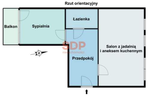 2-pokojowe mieszkanie w centrum Sławkowa Balkon 6 m2 Piwnica...