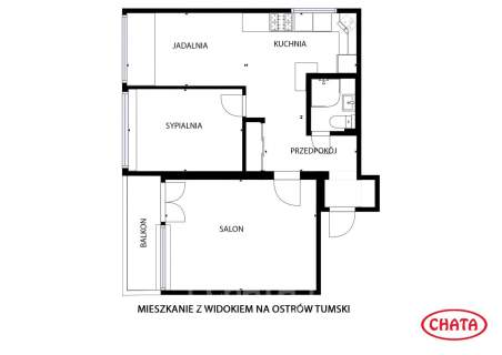Unikatowe m. z widokiem na Ostrów Tumski
