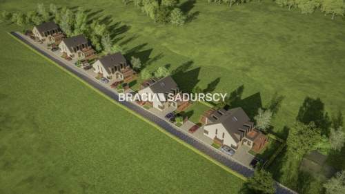 Działka z projektem na 5 bliźniaków