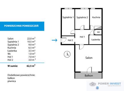3 pokoje, wiele możliwości. Nowa oferta.