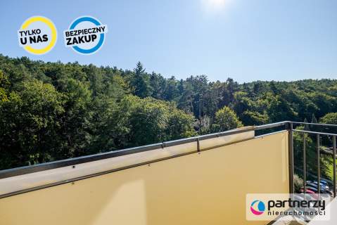 Balkon od południa Widok na las Dwustronne