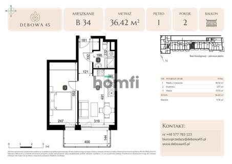 MIESZKANIE B34 - DĘBOWA 45 KATOWICE
