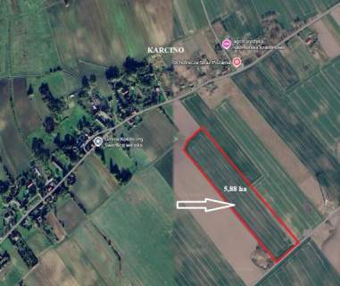 Karcino grunt rolny 5,88 ha