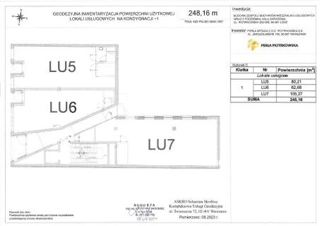 Budynek usługowy ul.Piotrkowska 256