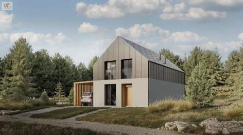 Dom szkieletowy PREMIUM - Dobczyce, działka 750 m2, deweloperski...