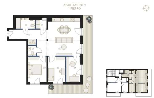 CZTEROPOKOJOWY APARTAMENT W KAMERALNEJ INWESTYCJI