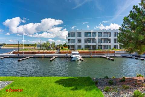 Pierwsza linia brzegowa luksusowy apartament ogród