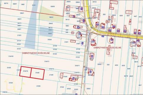 Działka ok. 1700 m2 Dobrzyniewo Kościelne