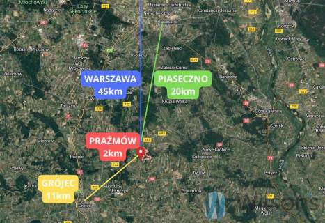 Działka budowlana gm. Prażmów z MPZP
