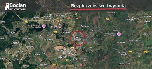 Płaska, uzbrojona Działka budowalna Pruszcz Gd.