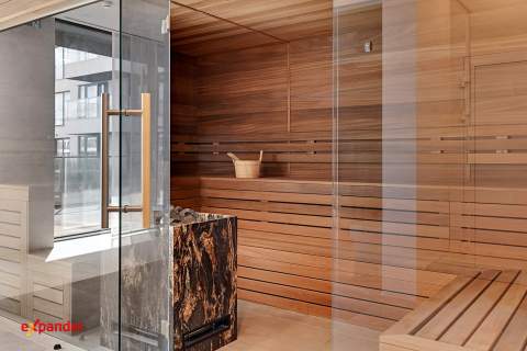 Pierwsza linia brzegowa luksusowy apartament ogród
