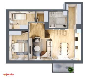 GOTOWY DO ODBIORU Penthouse z zielonym tarasem obok Parku Śląskiego