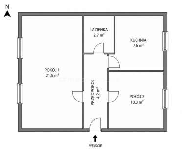 2 pokoje z potencjałem na 3 parking.
