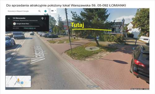 Lokal usługowo-handlowy w Łomiankach przy Warszawskiej