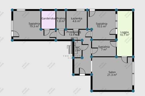 4 Pokoje Duża Loggia Osiedle Mozaika Rozkładowe
