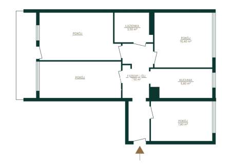 57 m 4 pokoje balkon Wola