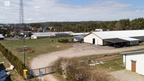 Działka prod-usług 1,48 ha plus hala 1250 m2