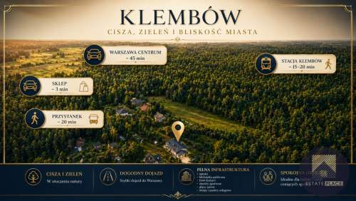 Dom przy lesie Klembów 2021 r. Kolej