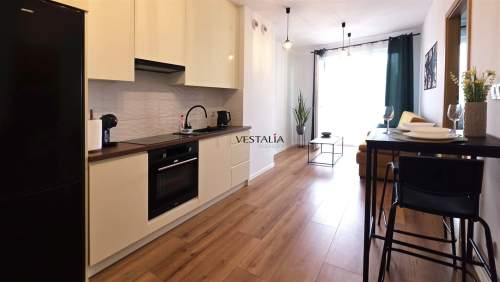 wyposażony apartament dwupokojowy z balkonem
