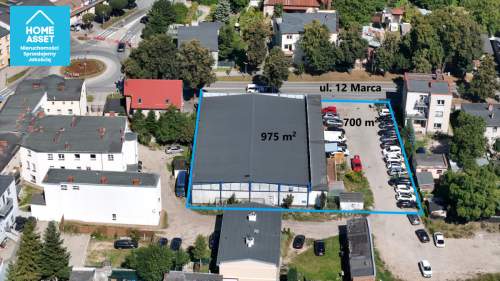 Pawilon Handlowy 975 m parking 700 m Centrum