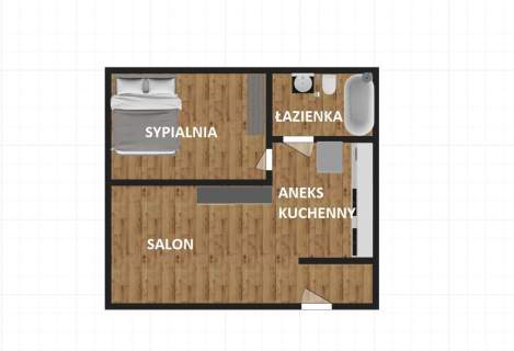 2 pokojowe mieszkanie, klimatyzacja, balkon.