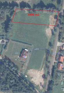 Duża działka z możliwością zabudowy bud. mieszkalnym 3000 m2