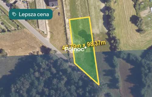 Działka ze stawem 2412 m Aleksandrów