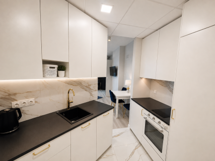 Studio Premium Bliska Wola Tower Widok na Warszawę