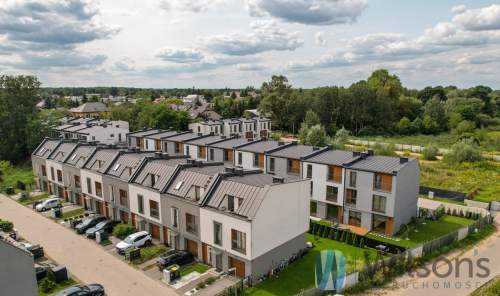 Nowoczesny segment 183 m2 garaż ogródek Łomianki