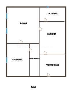 Mieszkanie na sprzedaż, 45,33 m2, Aleksandrów Łódzki