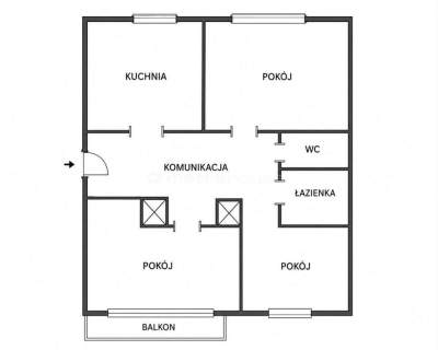 Mieszkanie na sprzedaż, 59,6 m2, Siedlce