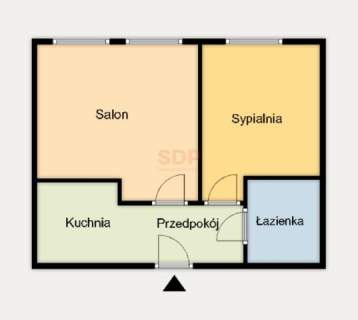 Idealne na start 2 pokoje, 35 m2 Centrum