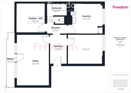 Mieszkanie na parterze Waplewo Wielkie 74,80 m2