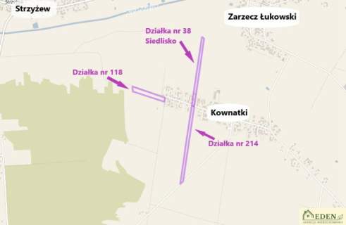 Kownatki działki bud.-rol. łącznie 2,62 ha
