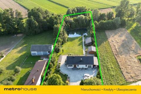 Sprzedam dom ze stawem,95.65m2, pod Skierniewicami