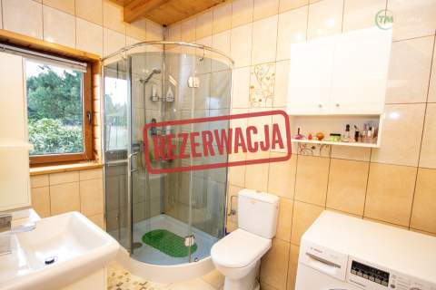 Dom całoroczny z drewna garaż altana