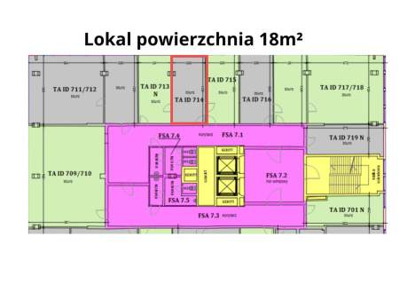 Kameralne biuro 18 m I 7 piętro